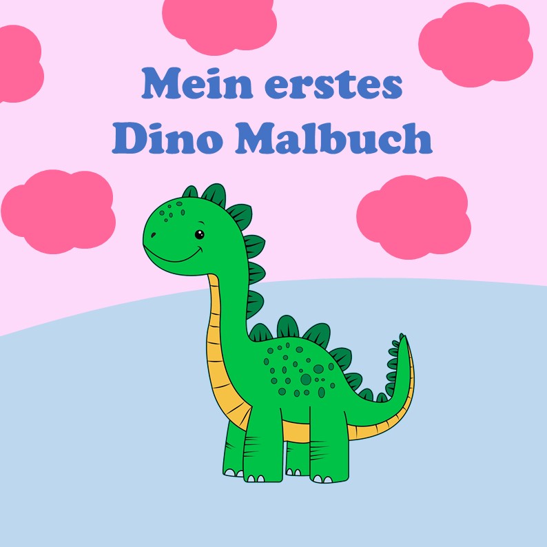 Mein erstes Dino Malbuch